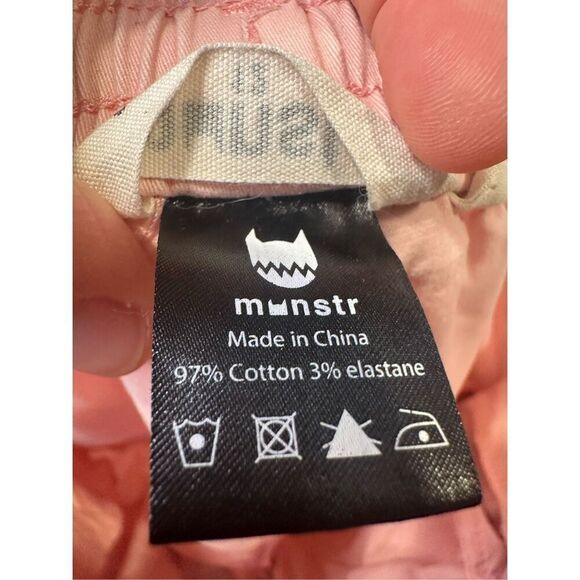 Munster Boys Kids Sikke Short Light Pink Comfy Drawstring size 12 - Picture 7 of 7